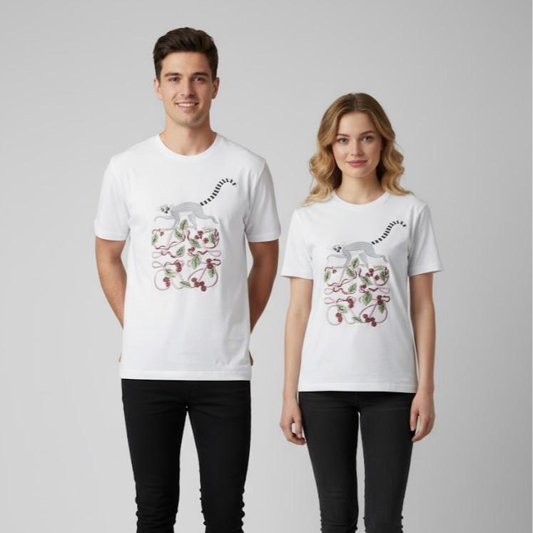 OKIS UNISEX CLOTHING Women's or Men's Shirt with Embossed Designs for Fashion Wear Activities