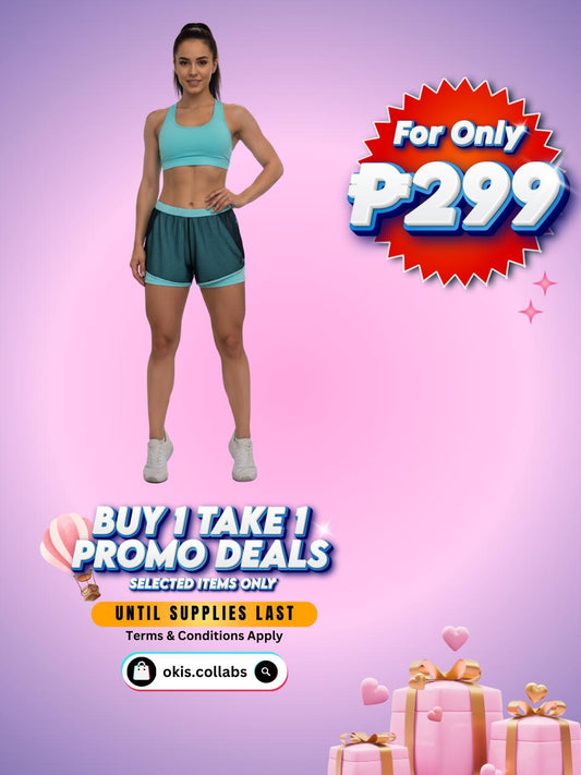 [BUY 1 TAKE 1 FREE] Women's Cotton Sports Wear Shorts with Net Design
