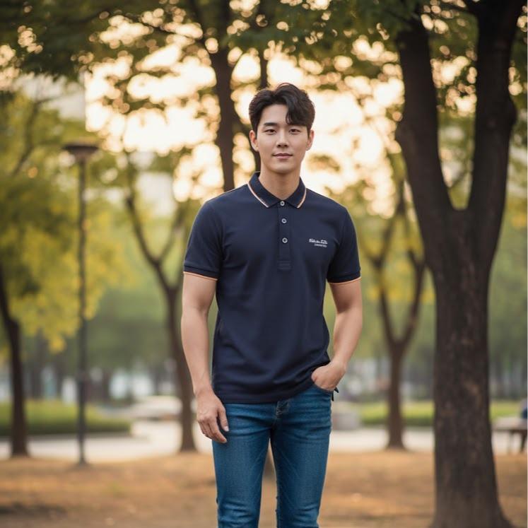 BETTER21- Men's Wear High Fashion Dry-fit Polo Shirt Korean Style with Different Logo