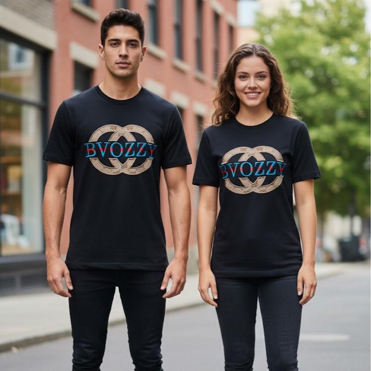 OKIS UNISEX CLOTHING Women's or Men's Shirt with Embossed Designs for Fashion Wear Activities