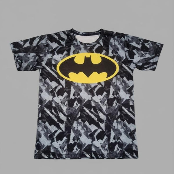 Mens Printed Super Hero Graphic Tee Shirt for Sports & Workout Activities