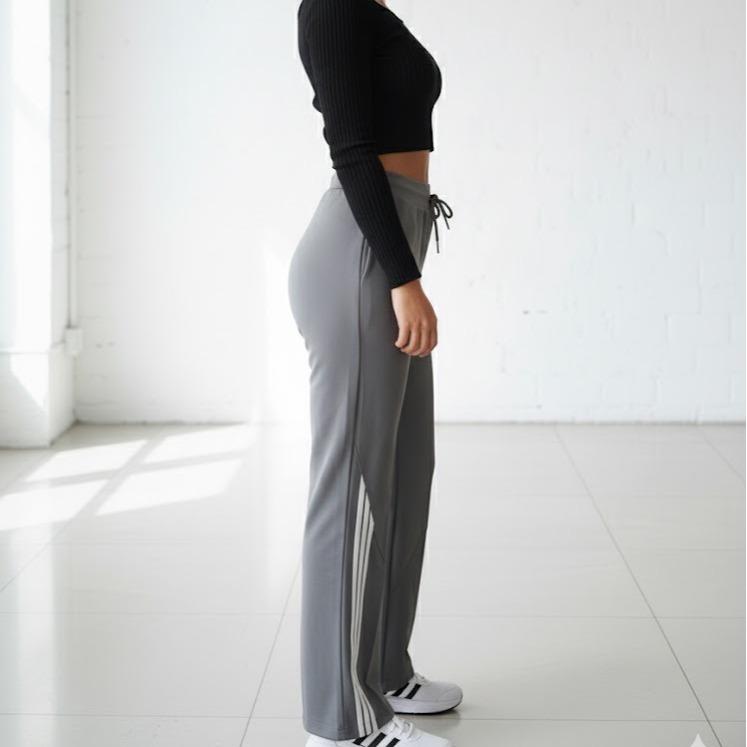 FPA9312 Women's Classic Ferry Pure Cotton Pants Plain Gray Color