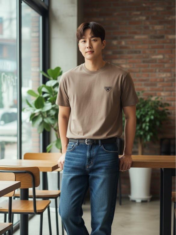 Men's High Fashion T-shirt in Brown Color for Stylish Outfits Ideal for Casual & Formal Occasions