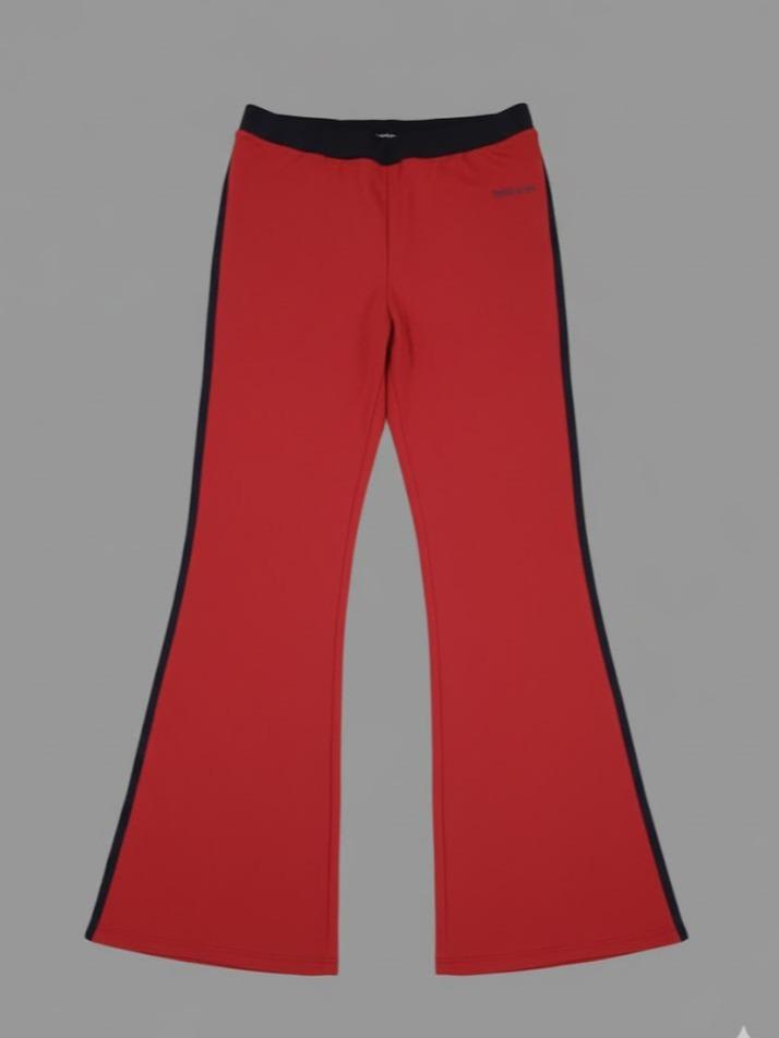 Women's STAIRGHT CUT Pants FERRY PURE COLLECTIONS Women's Top Apparel (MAROON/RED)
