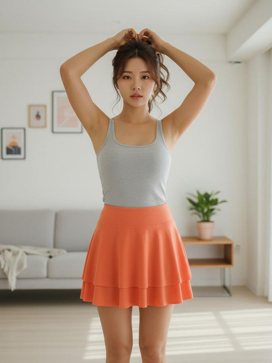 Skirt Panty with Double Shuffle for Summer Comfortable Fit Trendy Design (#14)