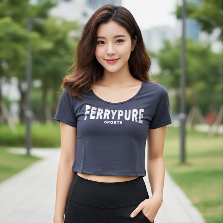 FPF006A Women's Classic Cotton Tee Top Shirt for Sports Activities