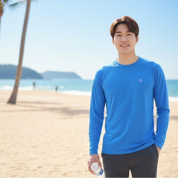 Men's Printed Rash Guard/Longsleeve for Swimming & Fashion Activity