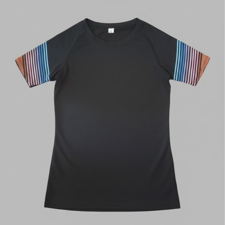 UNISEX Cotton Shirt with Stripe Lines in Different Color for Sports Activities