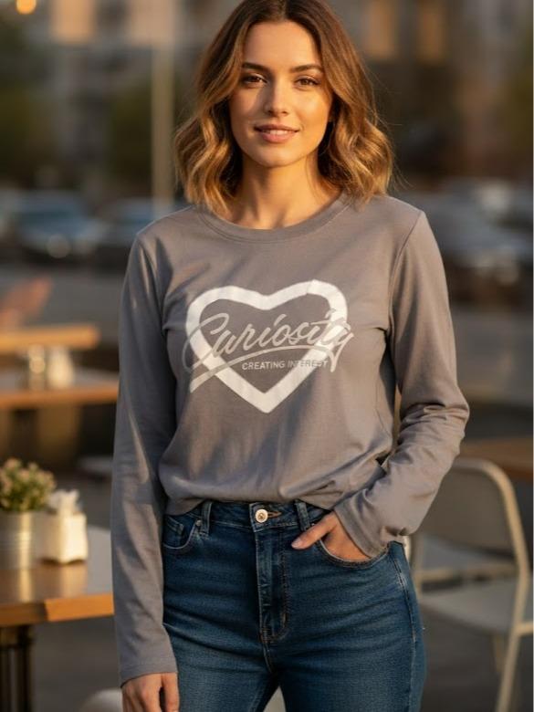 CURIOSITY Women's Printed Design Long sleeves for High Fashion Wear