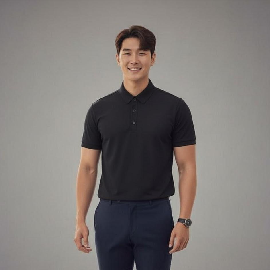 Men's Wear High Fashion Dry-fit Polo Shirt Korean Style Modern Comfort All Seasons Versatile Stylish for Summer