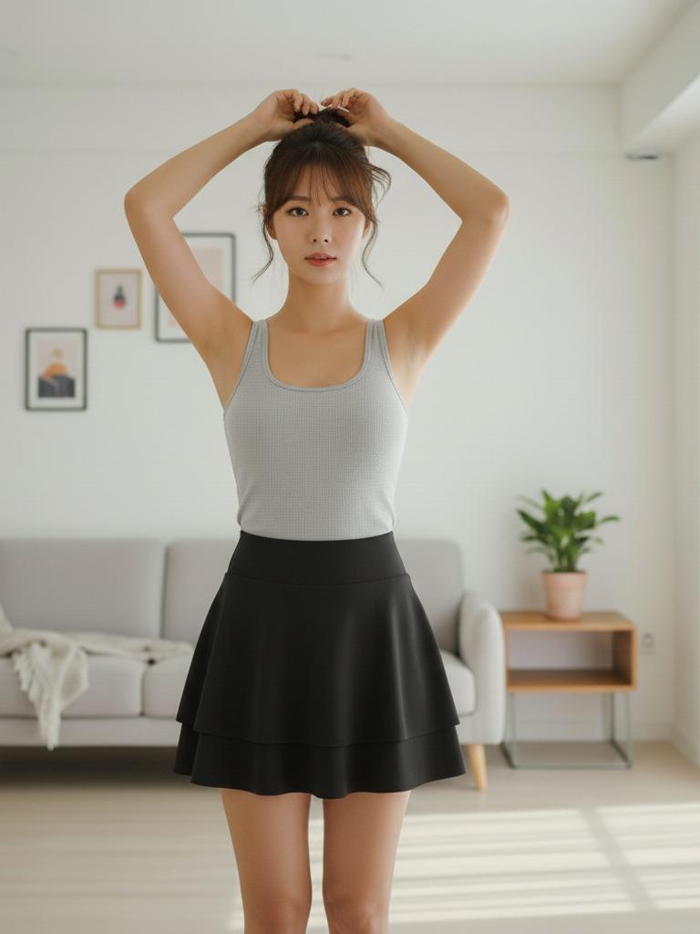 Skirt Panty with Double Shuffle for Summer Comfortable Fit Trendy Design (#14)