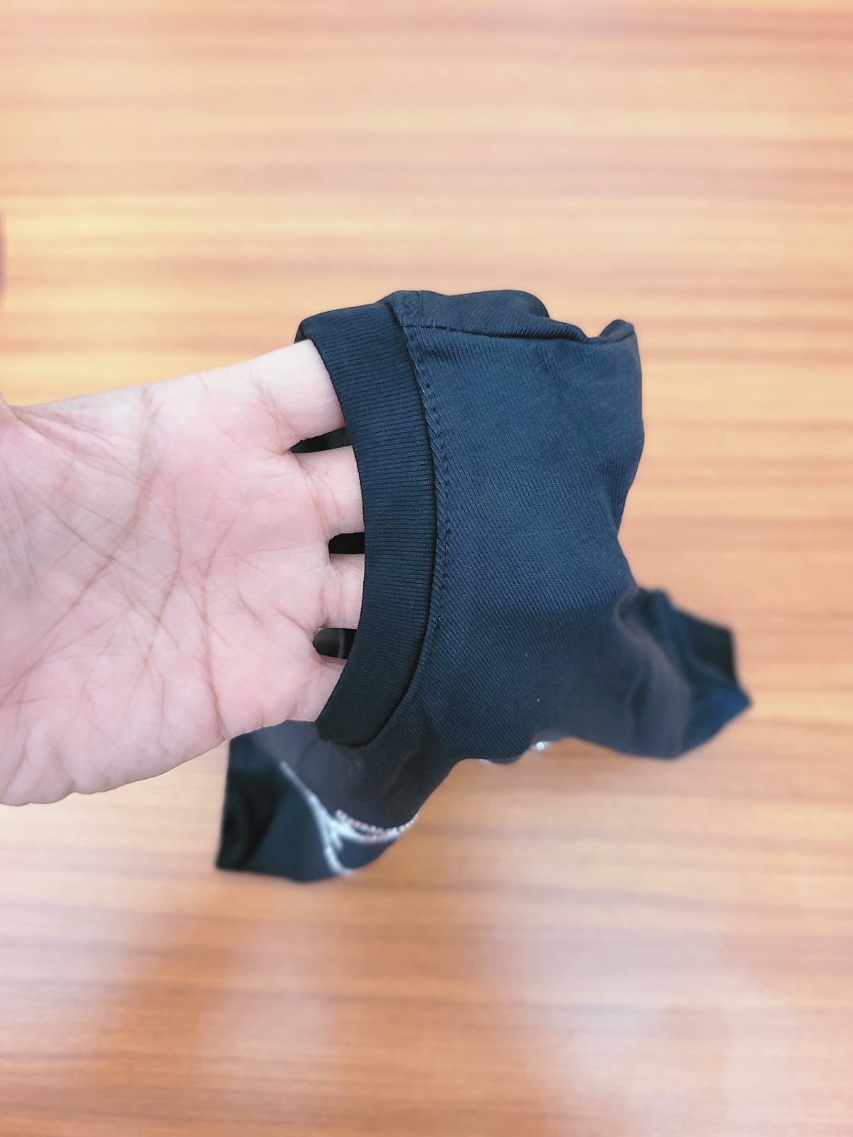 Bling Top Tee Shirt - Korean Style Women's Wear with Sparkling Designs on Black Fabric