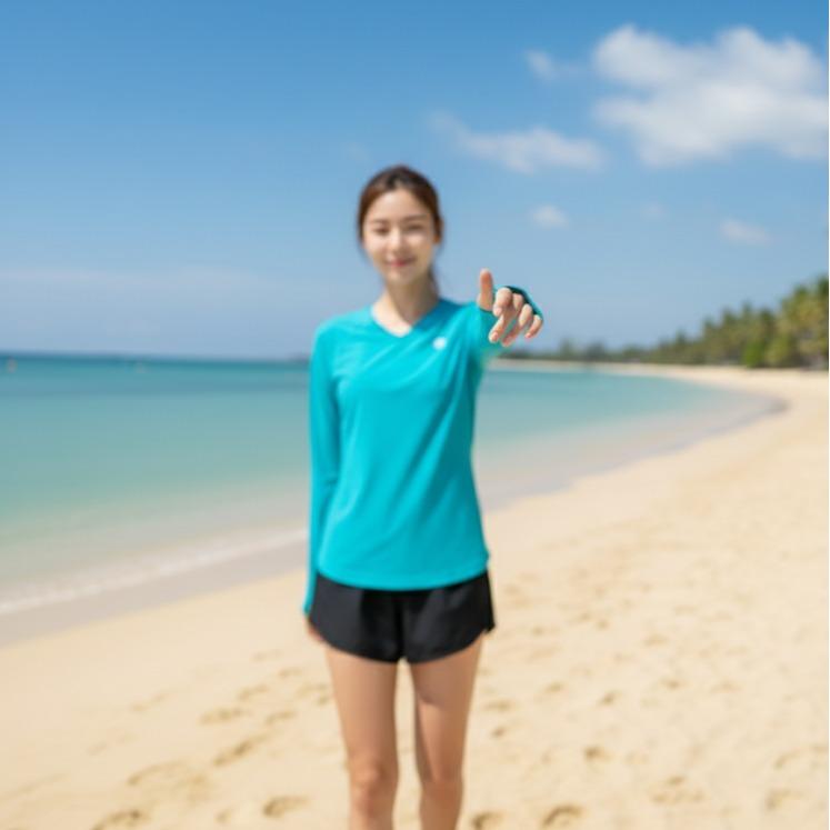 Women's Fall UV Blocker Long Sleeve with Finger Hole (#10)