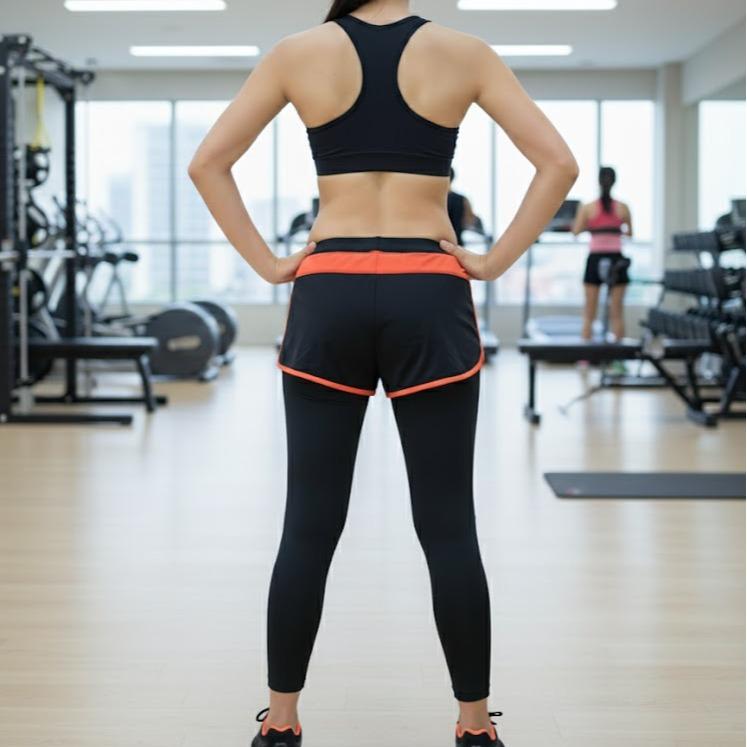 [BUY 1 GET 1 FREE} Leggings with Short- Women's Sports Wear