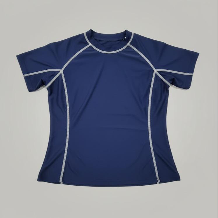 Female Kiddies Rash Guard T-shirt/Blouse Plain for Swimming (9 to 14yrs. old)