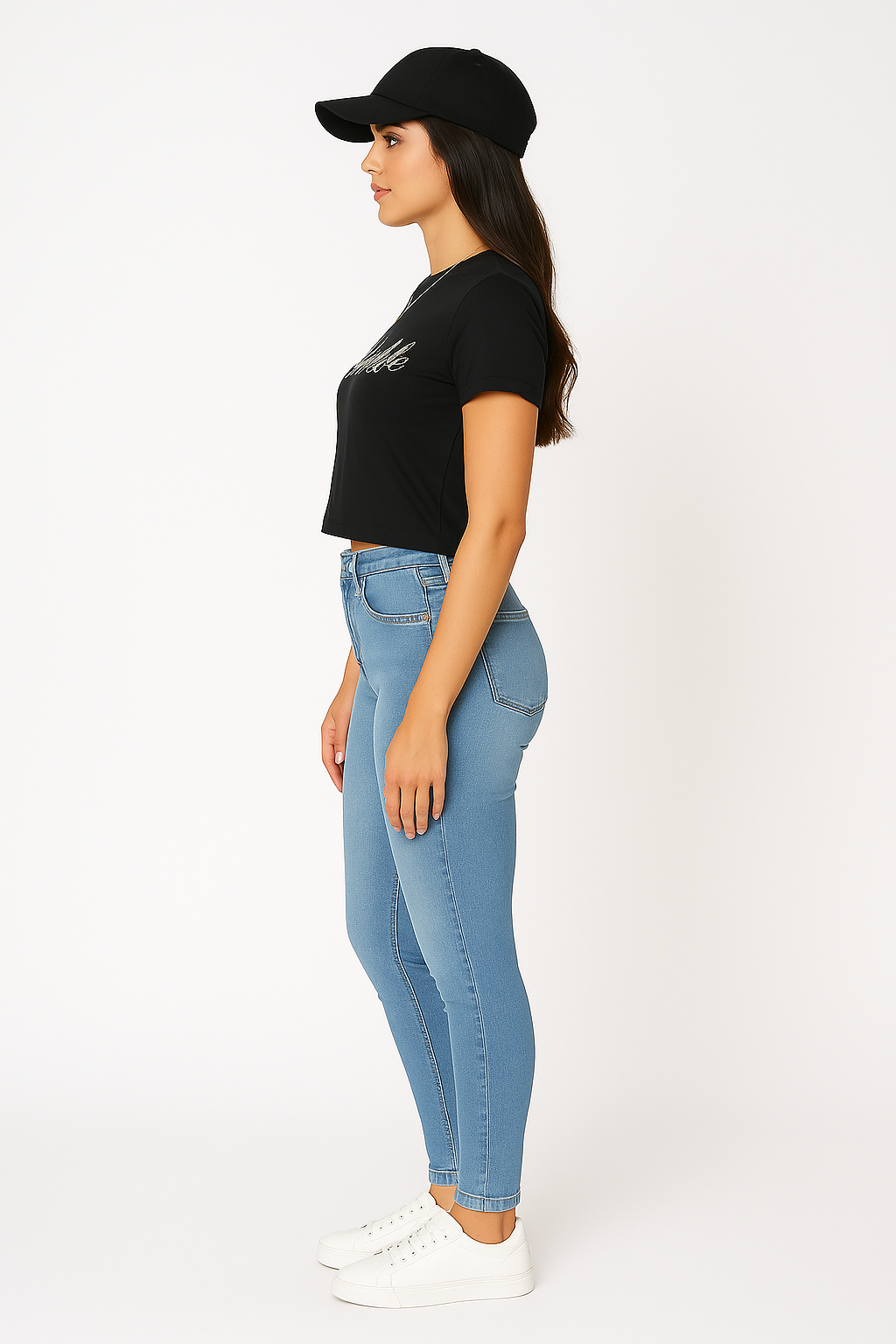 OKIS Black Tee Tops for Female (Kingdom Life)