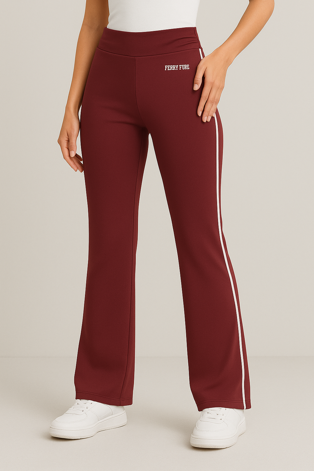 Maroon Flared Pants
