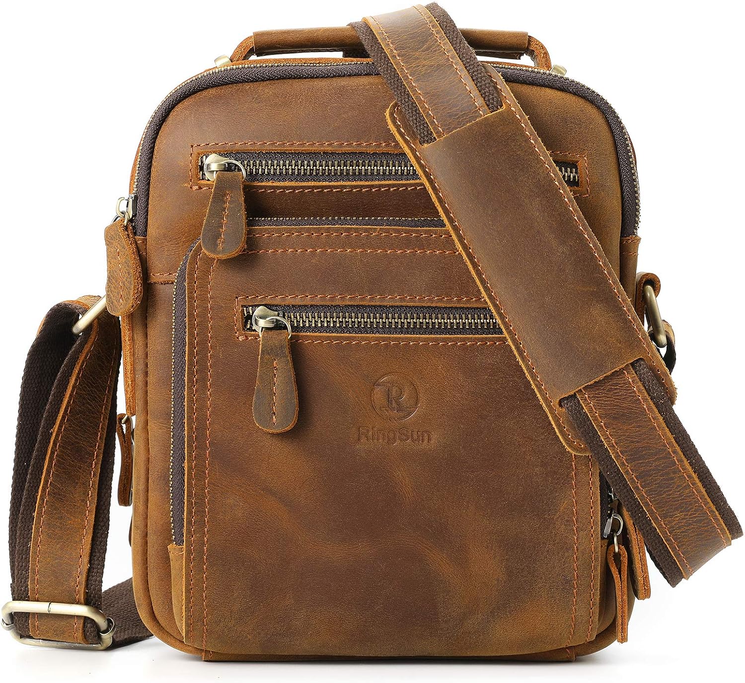 Ringsun Small Leather Mens Purse Bag