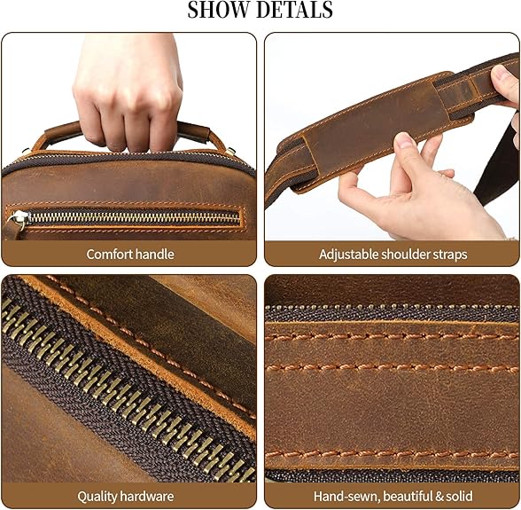 Ringsun Small Leather Mens Purse Bag