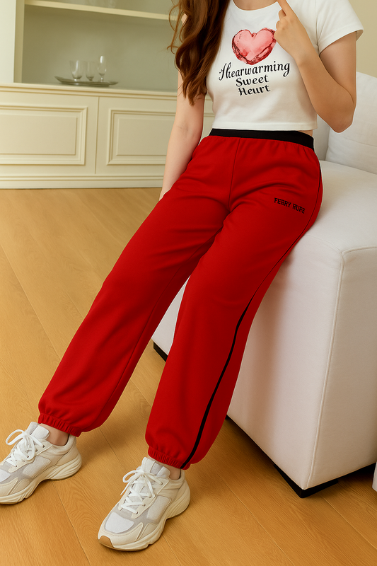 Red Track Pants